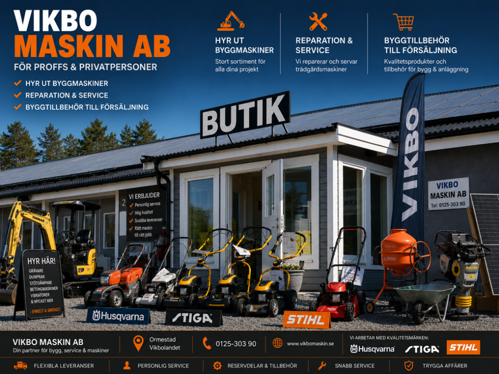 Vikbo Maskin AB logotyp
